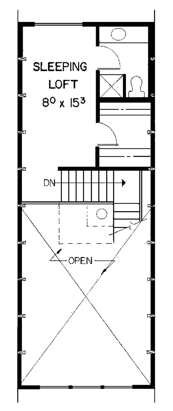Home Plan - Contemporary Floor Plan - Upper Floor Plan #60-856