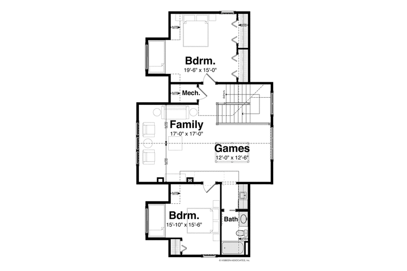 Dream House Plan - Floor Plan - Upper Floor for Craftsman House Plan #928-254 - 3 bed, 3 bath