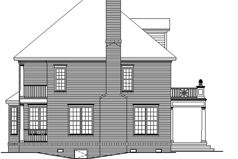 Home Plan - Exterior - Other Elevation 1 for Classical House Plan #929-626 - 3 bed, 2.5 bath
