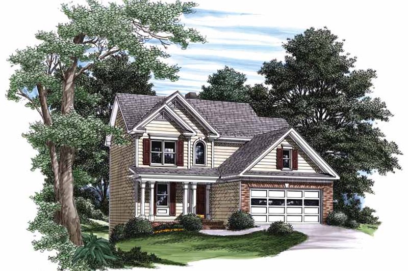 Architectural House Design - Country Exterior - Front Elevation Plan #927-332