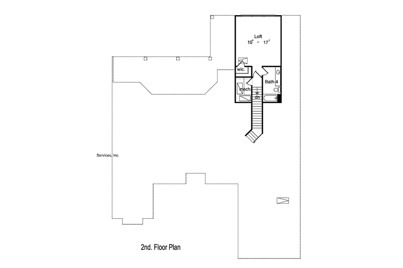 Dream House Plan - Floor Plan - Upper Floor for Mediterranean House Plan #417-636 - 3 bed, 4 bath