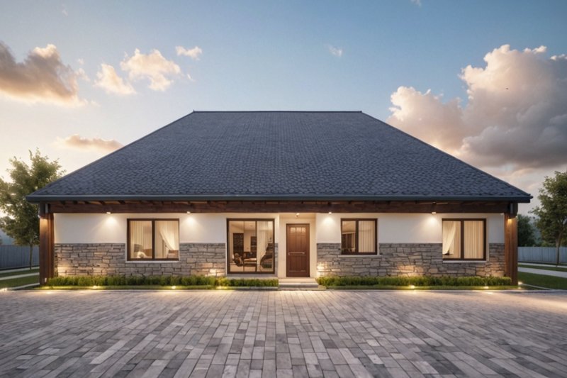 Architectural House Design - Exterior - Rear Elevation for Traditional House Plan #112-264 - 3 bed, 2 bath