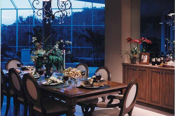 Interior - Dining Room for Mediterranean House Plan #930-256 - 3 bed, 3.5 bath