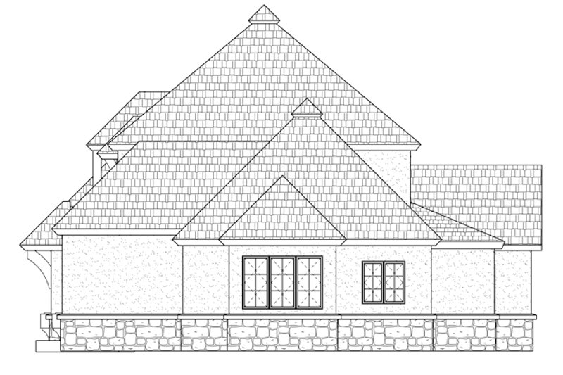 House Plan Design - Exterior - Other Elevation for Prairie House Plan #937-31 - 4 bed, 2.5 bath