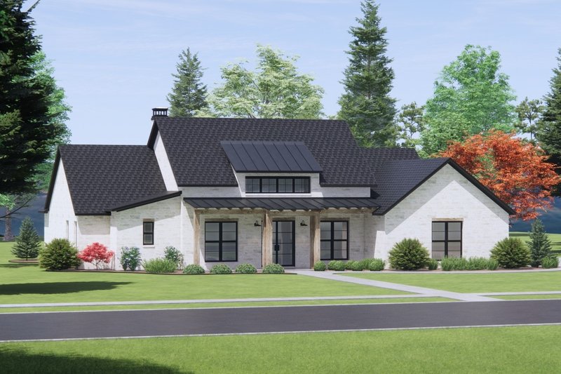 House Design - Exterior - Front Elevation 5 for Farmhouse House Plan #1096-75 - 4 bed, 3 bath