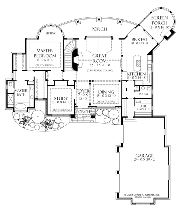 Home Plan - European Floor Plan - Main Floor Plan #929-929