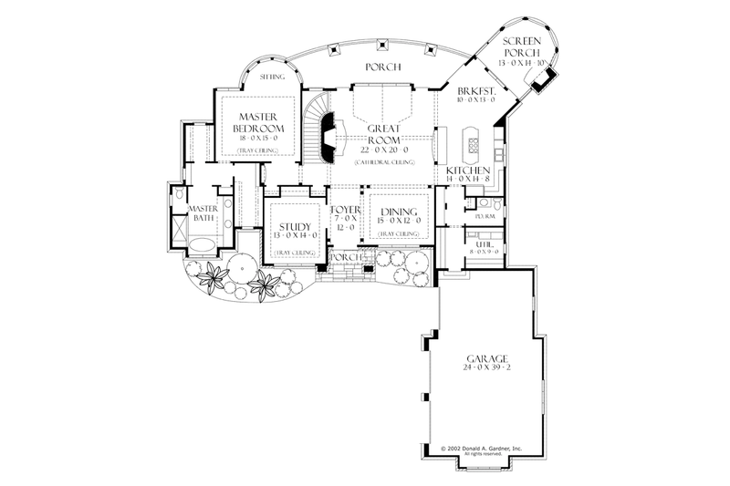 Home Plan - Floor Plan - Main Floor for European House Plan #929-929 - 3 bed, 3.5 bath