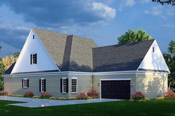 Exterior - Rear Elevation for Traditional House Plan #923-272 - 4 bed, 3.5 bath