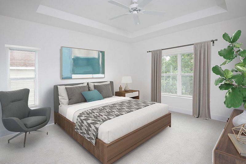 Home Plan - Interior - Master Bedroom for Beach House Plan #938-108 - 3 bed, 2.5 bath