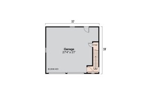Floor Plan - Main Floor for Craftsman House Plan #124-800, 0 bath