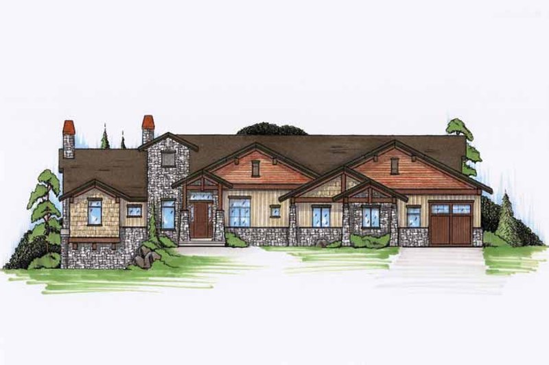 Dream House Plan - Craftsman Exterior - Front Elevation Plan #945-113