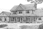 Victorian Style House Plan - 5 Beds 3.5 Baths 2750 Sq/Ft Plan #11-258 