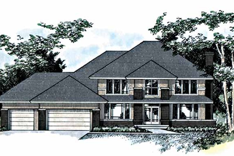 Architectural House Design - Traditional Exterior - Front Elevation Plan #51-774