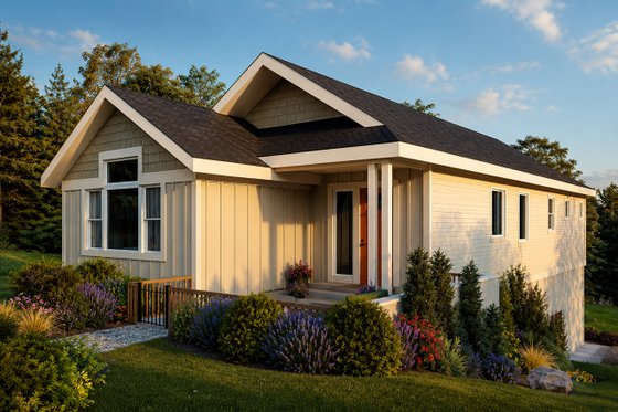 Exterior - Other Elevation for Craftsman House Plan #124-1391 - 3 bed, 2 bath