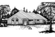 Traditional Style House Plan - 4 Beds 2 Baths 1725 Sq/Ft Plan #62-104 