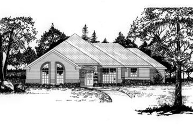 Architectural House Design - Traditional Exterior - Front Elevation Plan #62-104