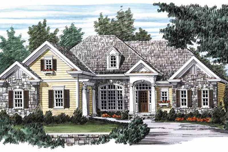 Dream House Plan - Country Exterior - Front Elevation Plan #927-553