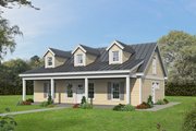 Country Style House Plan - 2 Beds 2 Baths 1040 Sq/Ft Plan #932-445 