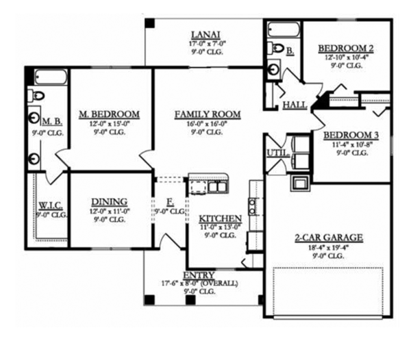 Architectural House Design - Mediterranean Floor Plan - Main Floor Plan #1058-92