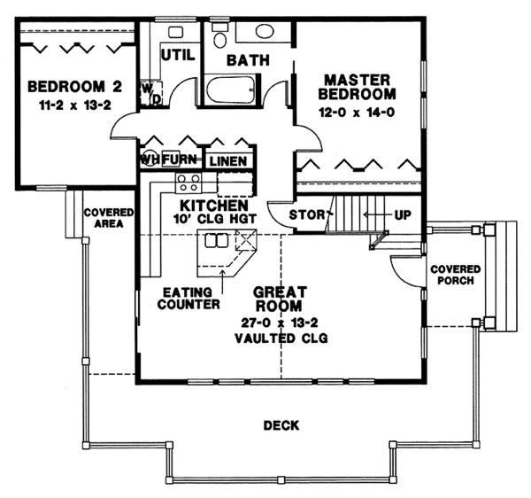 Architectural House Design - European Floor Plan - Main Floor Plan #966-7