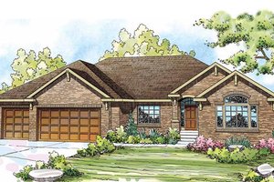 Country Exterior - Front Elevation Plan #124-835