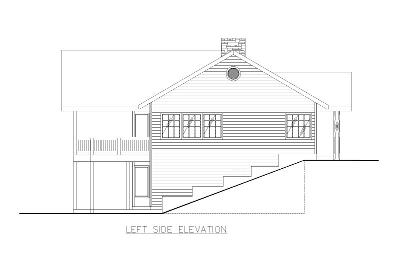 House Design - Exterior - Other Elevation for Craftsman House Plan #117-1117 - 4 bed, 2.5 bath