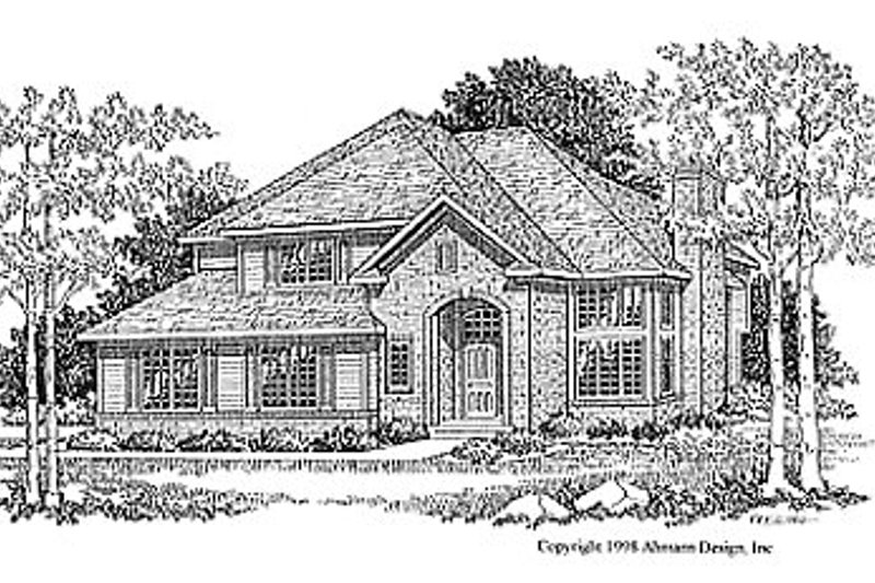 Architectural House Design - Traditional Exterior - Front Elevation Plan #70-221