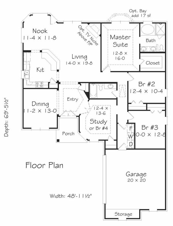 Floor Plan - Main Floor Plan #329-333