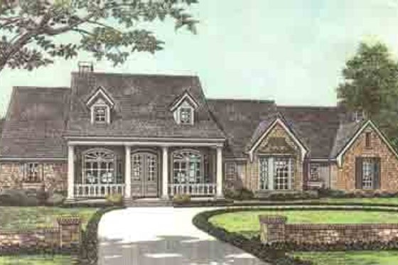 Exterior - Front Elevation for Colonial House Plan #310-238 - 3 bed, 2.5 bath