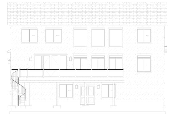 Exterior - Rear Elevation 3 for Craftsman House Plan #1060-246 - 5 bed, 3.5 bath