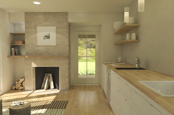 Interior - Other 1 for Modern House Plan #914-2 - 1 bed, 1 bath