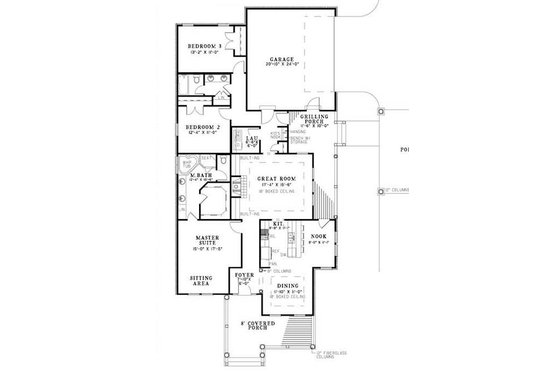 Floor Plan - Other Floor for Traditional House Plan #17-643 - 3 bed, 2 bath