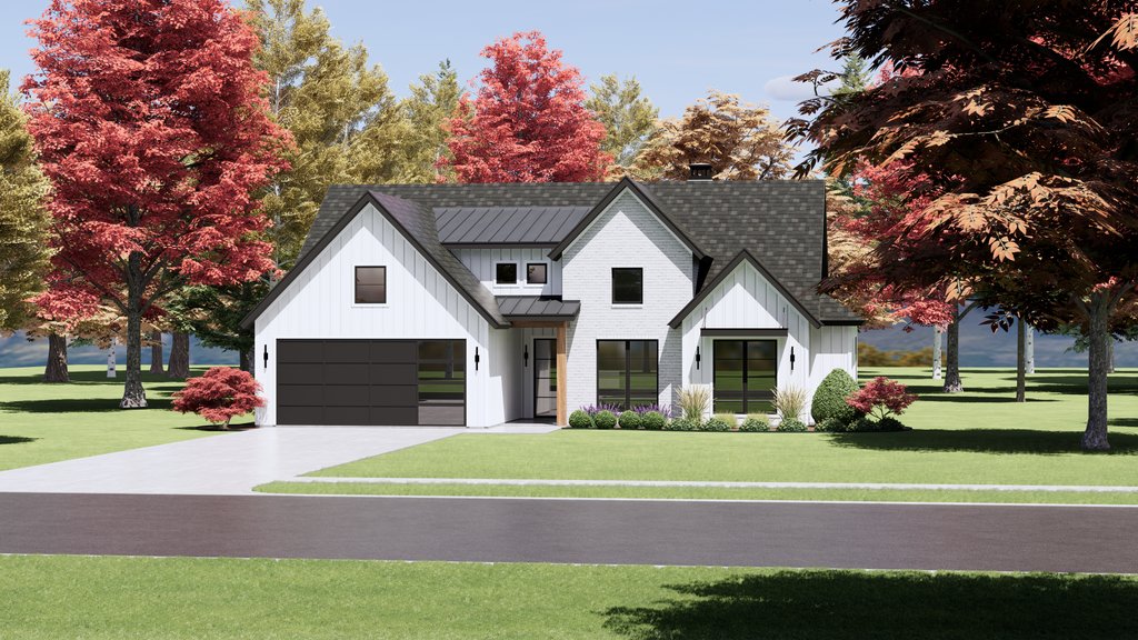 Farmhouse Style House Plan - 4 Beds 3 Baths 2325 Sq/Ft Plan #1096-90 ...