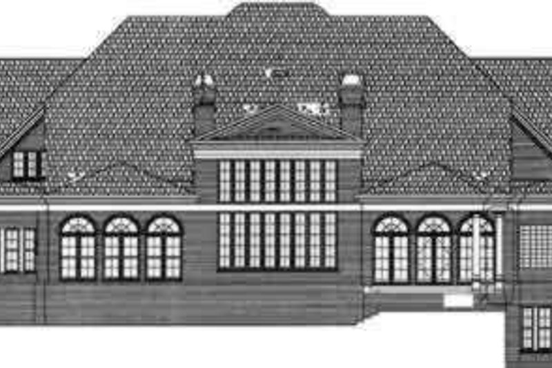 Home Plan - Exterior - Rear Elevation for Classical House Plan #119-181 - 5 bed, 5.5 bath
