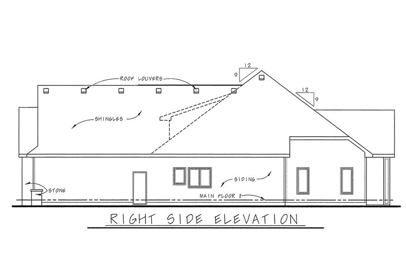 Dream House Plan - Exterior - Other Elevation 1 for European House Plan #20-2046 - 2 bed, 2 bath
