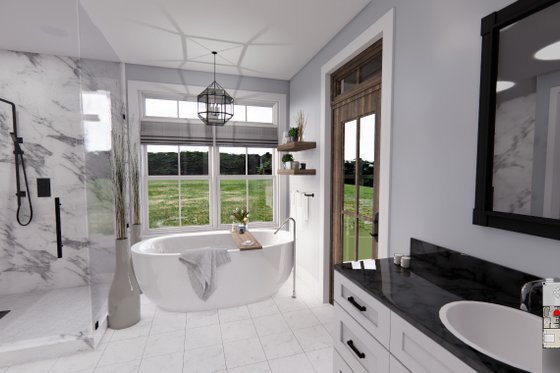 Interior - Master Bathroom for Farmhouse House Plan #51-1239 - 4 bed, 3.5 bath