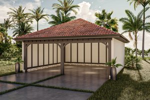 Mediterranean Exterior - Front Elevation Plan #455-576