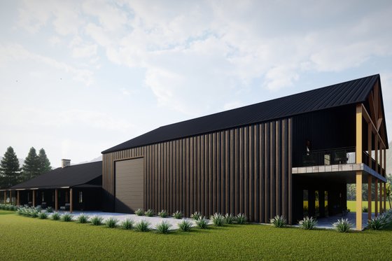 Exterior - Other Elevation 4 for Barndominium House Plan #1107-36 - 3 bed, 2.5 bath