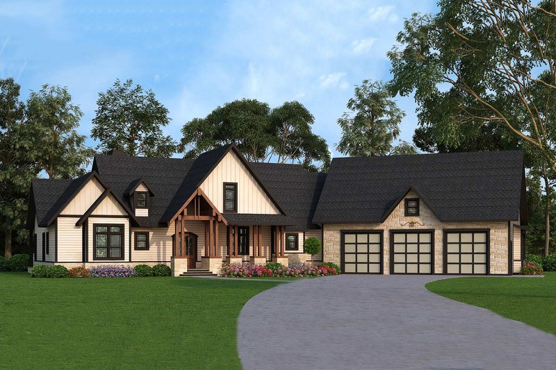 Home Plan - Exterior - Front Elevation 5 for Craftsman House Plan #119-366 - 3 bed, 2.5 bath