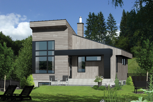 Contemporary Exterior - Front Elevation Plan #25-4409