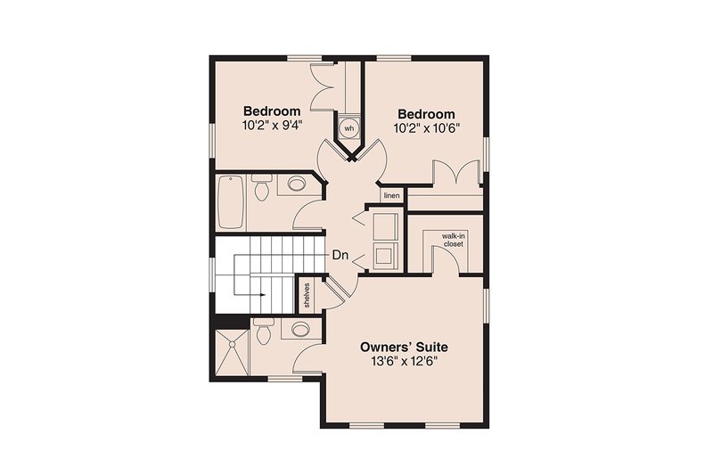 Dream House Plan - Floor Plan - Upper Floor for Craftsman House Plan #124-1430 - 4 bed, 3.5 bath