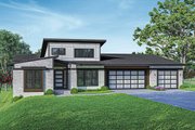 Contemporary Style House Plan - 3 Beds 2 Baths 2813 Sq/Ft Plan #124-1257 