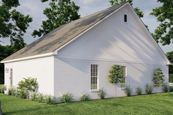 Exterior - Rear Elevation 2 for Traditional House Plan #923-331 - 3 bed, 2 bath