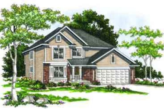Exterior - Front Elevation for Traditional House Plan #70-653 - 4 bed, 3.5 bath