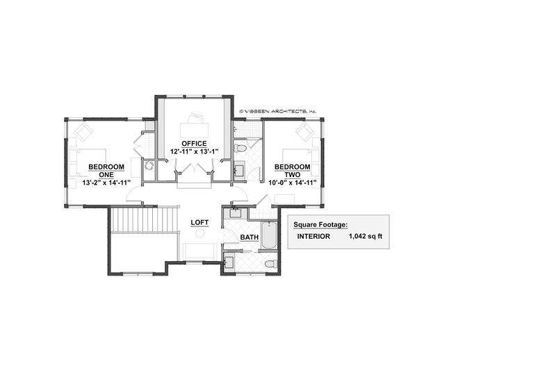 Home Plan - Floor Plan - Upper Floor for Farmhouse House Plan #928-309 - 3 bed, 3.5 bath