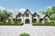 European Style House Plan - 5 Beds 3.5 Baths 3753 Sq/Ft Plan #1116-20 Exterior 