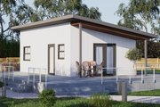 Modern Style House Plan - 1 Beds 1 Baths 499 Sq/Ft Plan #1106-72 Exterior 