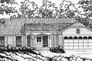 Country Style House Plan - 4 Beds 2 Baths 1304 Sq/Ft Plan #40-373 