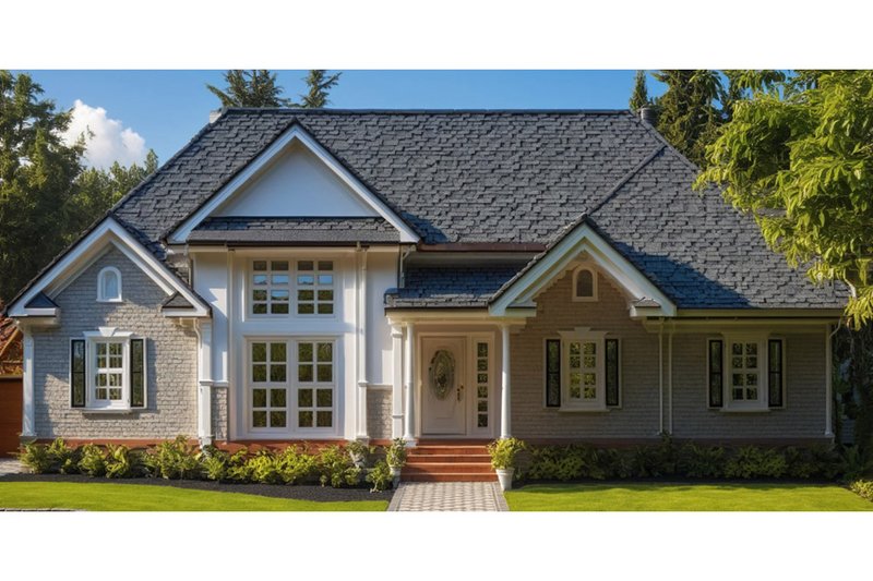 Home Plan - Colonial Exterior - Front Elevation Plan #3-277