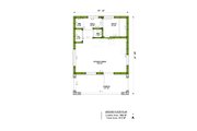Mediterranean Style House Plan - 0 Beds 1 Baths 306 Sq/Ft Plan #1106-85 Floor 